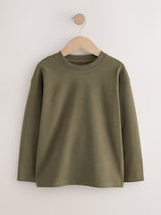Khaki Green Relaxed Fit Long Sleeve Cosy T-Shirt (3-16yrs) - Image 5 of 8