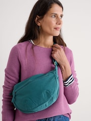 Seasalt Cornwall Blue Kevern Cross-Body Sling 100% Cotton Bag - Image 4 of 4