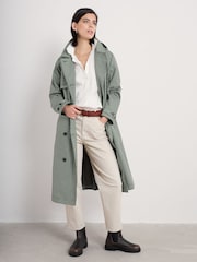 Seasalt Cornwall Blue Tall Coverack Waterproof Coat - Image 2 of 5