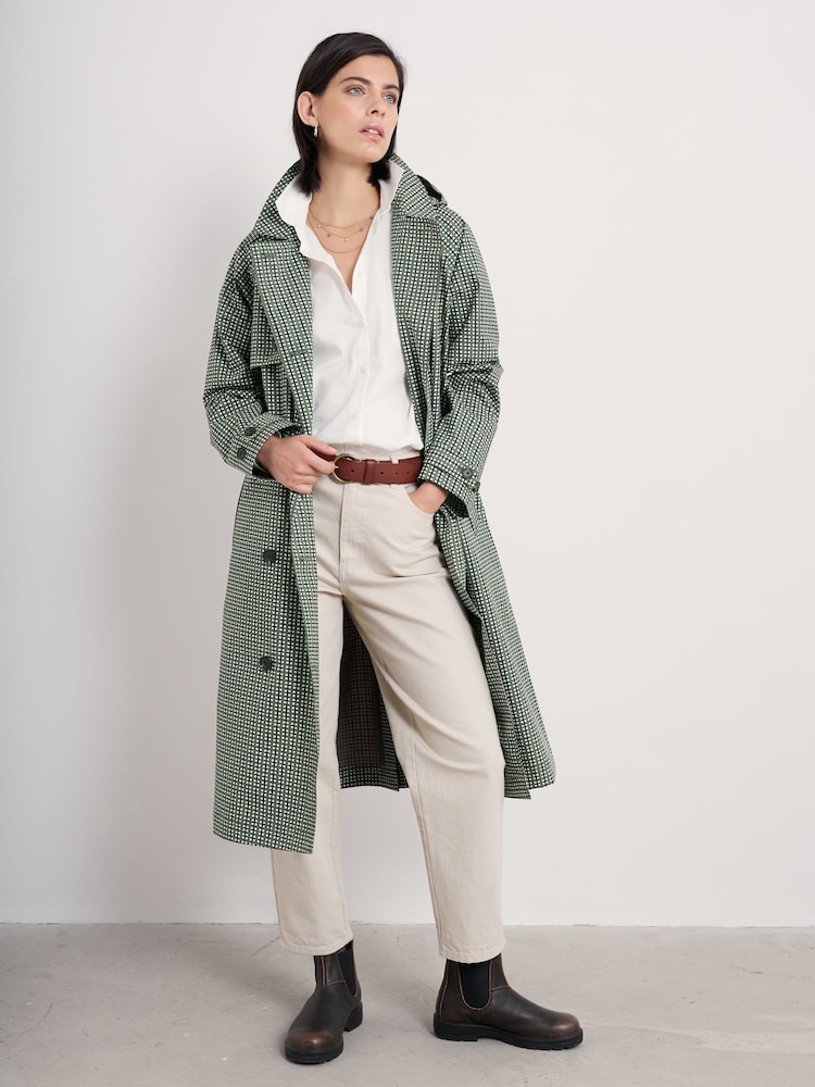 Seasalt Cornwall Blue Tall Coverack Waterproof Coat - Image 2 of 5