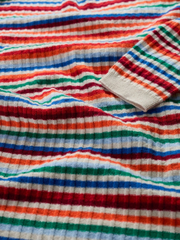 Seasalt Cornwall Green/Red Petite Multi Wall Penny Merino Dress - Image 5 of 5 Seasalt Cornwall Green/Red Petite Multi Wall Penny Merino Dress - Image 5 of 5