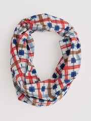 Seasalt Cornwall White/Red New Everyday Circle 100% Cotton Scarf - Image 1 of 4