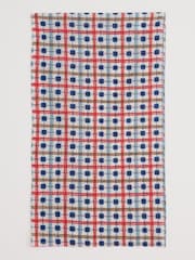 Seasalt Cornwall White/Red New Everyday Circle 100% Cotton Scarf - Image 2 of 4