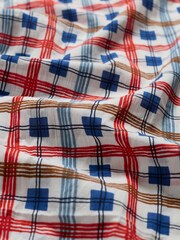 Seasalt Cornwall White/Red New Everyday Circle 100% Cotton Scarf - Image 3 of 4