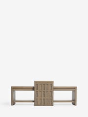 Light Hoxton Textured Nesting Coffee Table - Image 1 of 5