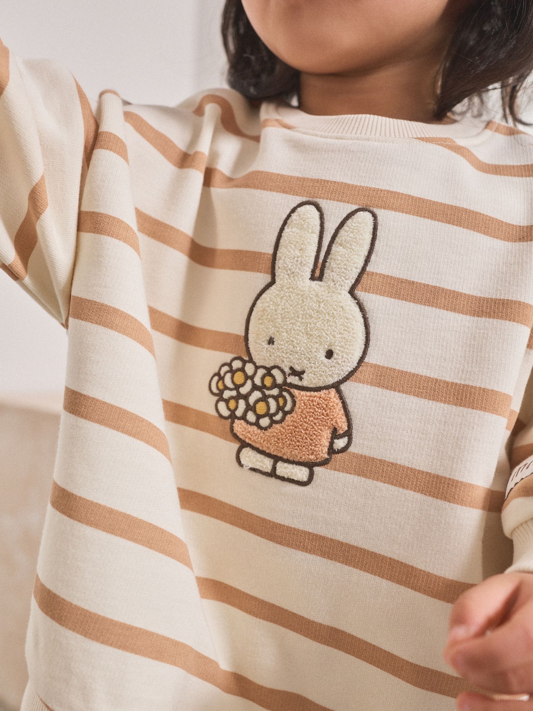 Buy Cream Stripe Miffy Sweatshirt & Leggings Set (3mths-7yrs) from