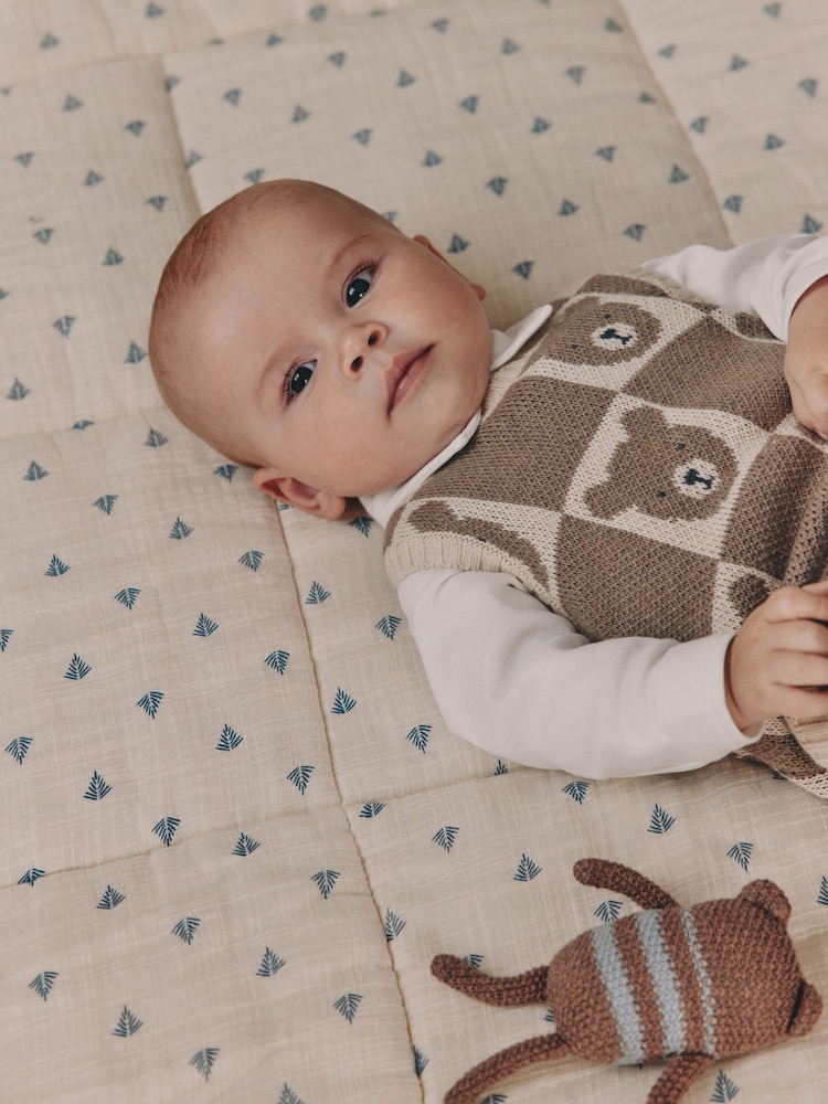 Neutral Bear Knitted Vest Shirt and Trouser Baby Set (0mths-2yrs) - Image 2 of 3