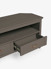 Dark Oakham Oak Effect Corner TV Unit - Image 9 of 9