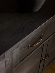 Dark Oakham Oak Effect Large Sideboard - Image 4 of 5