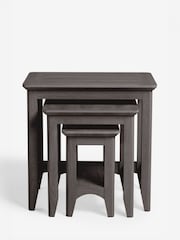 Dark Oakham Oak Effect Rectangle Set of 3 Nest of Tables - Image 1 of 1