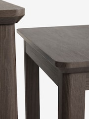 Dark Oakham Oak Effect Rectangle Set of 3 Nest of Tables - Image 6 of 6