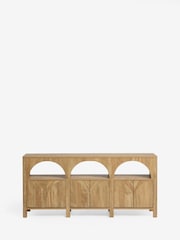 Natural Arches Mango Wood Effect Space Saving Large Sideboard - Image 6 of 9