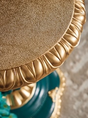 Gold Peacock Shaped Side Table - Image 3 of 6