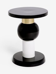 Black Gloss Stacking Side Table - Image 1 of 3