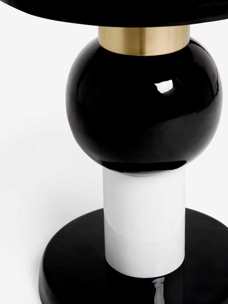 Black Gloss Stacking Side Table - Image 3 of 3