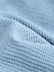 Mid Blue Long Sleeve Polo Shirt (3-16yrs) - Image 4 of 4