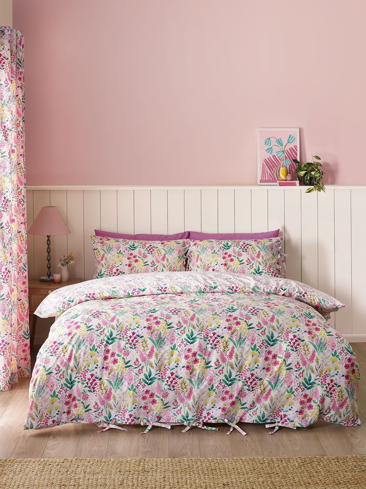 Catherine Lansfield Tilly Floral Reversible Duvet Cover Set - Image 1 of 5