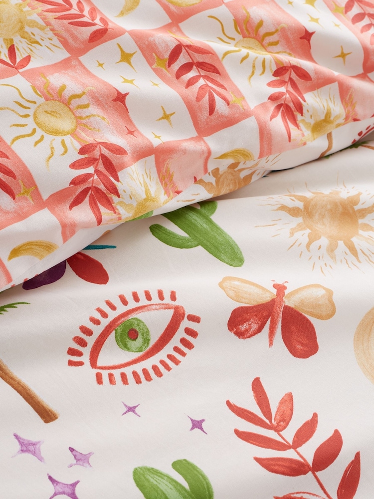 Sassy B Natural Fiesta Reversible Duvet Cover Set - Image 4 of 5
