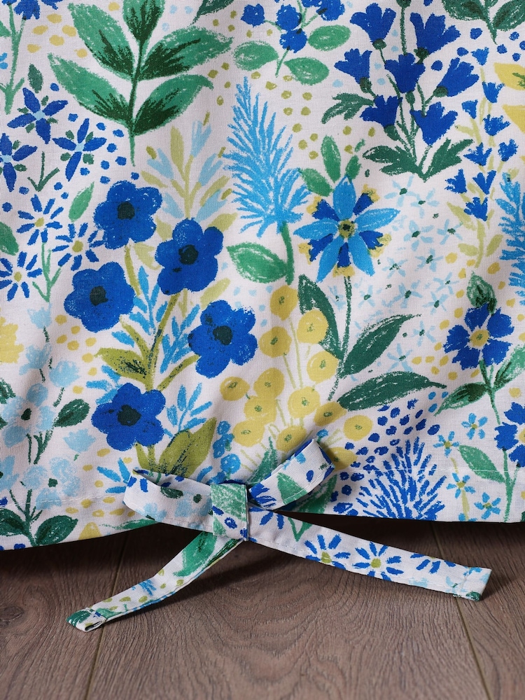Catherine Lansfield Blue Tilly Floral Reversible Duvet Cover Set - Image 5 of 5 Catherine Lansfield Blue Tilly Floral Reversible Duvet Cover Set - Image 5 of 5