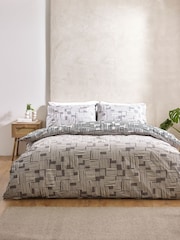 Catherine Lansfield Blocks Geo Reversible Duvet Cover Set - Изображение 2 из 4