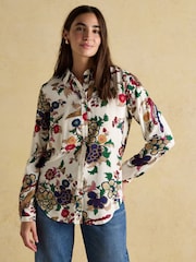 Joules Elvina Cream Relaxed Fit Shirt - Image 1 of 8