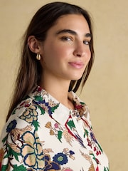 Joules Elvina Cream Relaxed Fit Shirt - Image 3 of 8