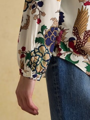 Joules Elvina Cream Relaxed Fit Shirt - Image 5 of 8