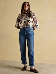 Joules Elvina Cream Relaxed Fit Shirt - Image 6 of 8