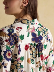 Joules Elvina Cream Relaxed Fit Shirt - Image 7 of 8