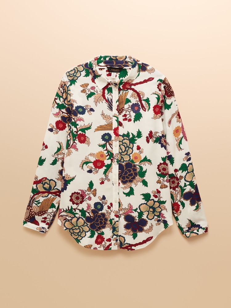 Joules Elvina Cream Relaxed Fit Shirt - Image 8 of 8