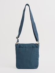 Seasalt Cornwall Blue Carwinion Zip-Up 100% Cotton Cross-Body Bag - Image 1 of 6