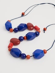 Seasalt Cornwall Blue Colenso Beaded Necklace - Image 2 of 4