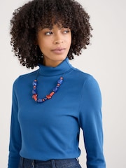 Seasalt Cornwall Blue Colenso Beaded Necklace - Image 4 of 4