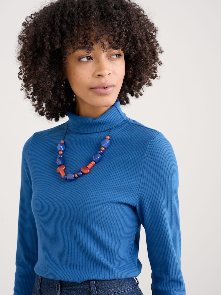 Seasalt Cornwall Blue Colenso Beaded Necklace - Image 4 of 4