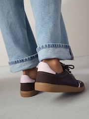 Chocolate Brown Forever Comfort® Lace-Up Trainers - Image 3 of 9