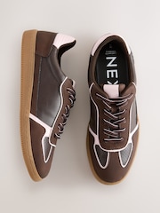 Chocolate Brown Forever Comfort® Lace-Up Trainers - Image 5 of 9