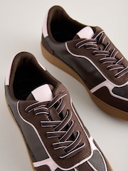 Chocolate Brown Forever Comfort® Lace-Up Trainers - Image 8 of 9