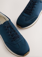 Navy Slim Forever Comfort® Satin Lace-Up Jogger Trainers - Image 5 of 5