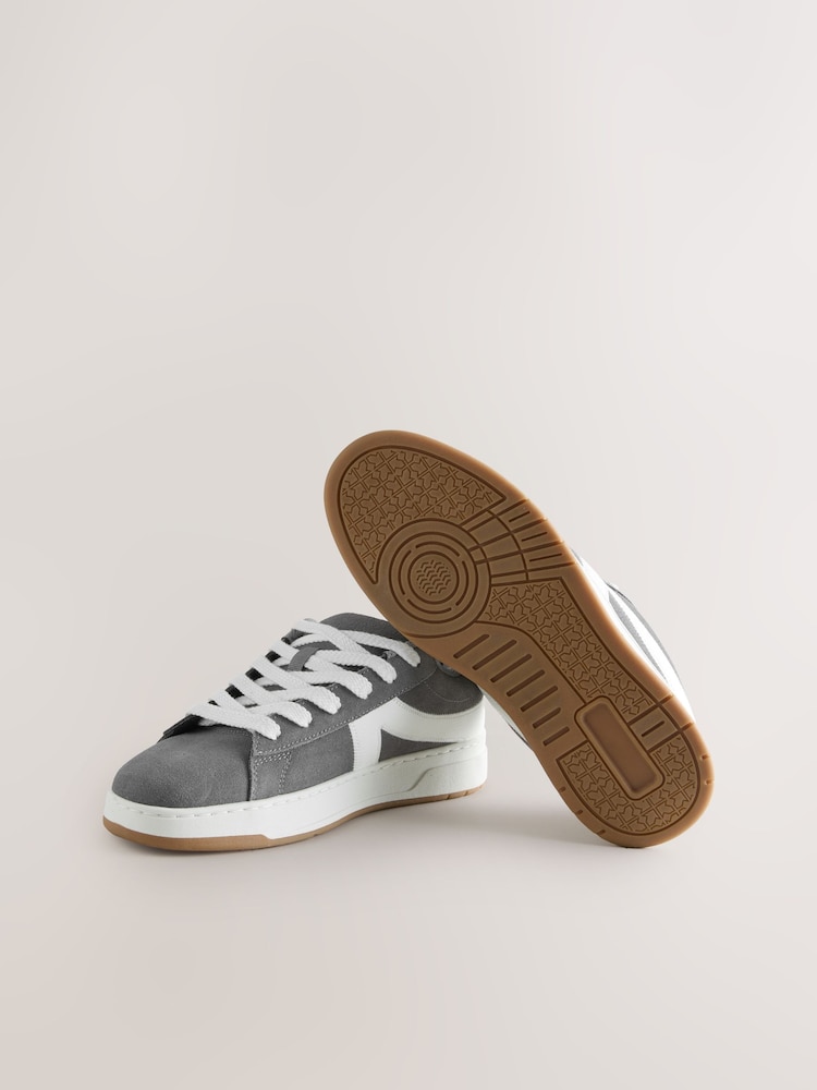 Grey Forever Comfort® Chunky Lace-Up Side Stripe Trainers - Image 5 of 5