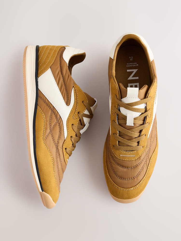 Ockergelb - Forever Comfort® – Schnür-Sneakers mit Einsätzen - Bild 1 von 9 Ockergelb - Forever Comfort® – Schnür-Sneakers mit Einsätzen - Bild 1 von 9