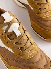 Ochre Yellow Forever Comfort® Panel Detail Lace-Up Trainers - Image 4 of 9