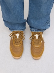 Ochre Yellow Forever Comfort® Panel Detail Lace-Up Trainers - Image 6 of 9