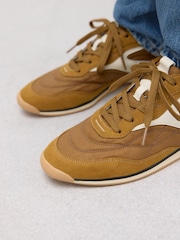 Ochre Yellow Forever Comfort® Panel Detail Lace-Up Trainers - Image 9 of 9