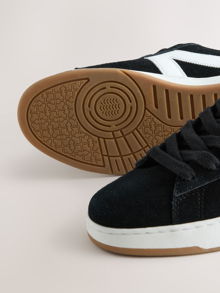 Black Forever Comfort® Chunky Lace-Up Side Stripe Trainers - Image 5 of 5