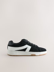 Negru - Teniși masivi Forever Comfort® cu șireturi și dungi laterale - Imaginea 7 din 9