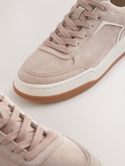 Blush Pink Forever Comfort® Panelled Retro Lace-Up Trainers - Image 5 of 5
