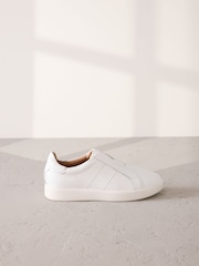 Bela - Signature Premium Leather Laceless Slip On Trainers - Slika 5 iz 10