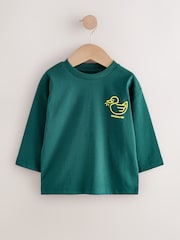 Multi Bright Long Sleeve Graphic Print T-Shirts 4 Pack (3mths-7yrs) - Image 4 of 8