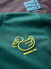 Multi Bright Long Sleeve Graphic Print T-Shirts 4 Pack (3mths-7yrs) - Image 8 of 8
