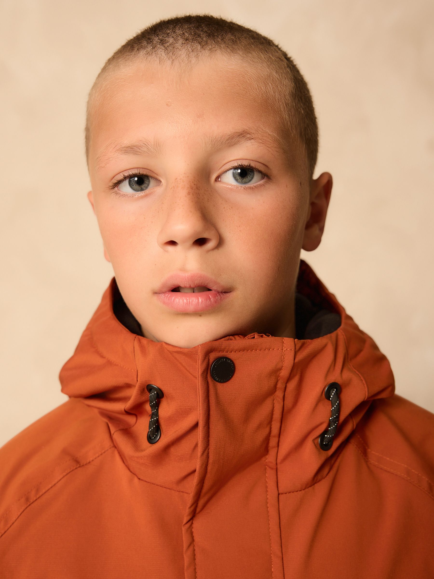 Buy Orange Shower Resistant Fleece Lined Parka Coat (3-16yrs) from